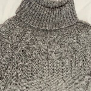 Michael Kors Gray Cable Knit Sweater